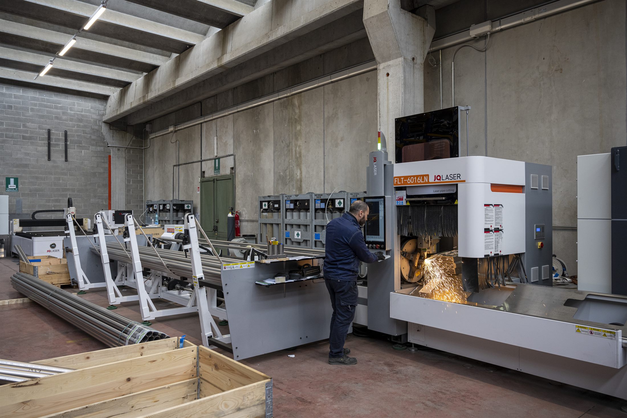 Laser machine detail