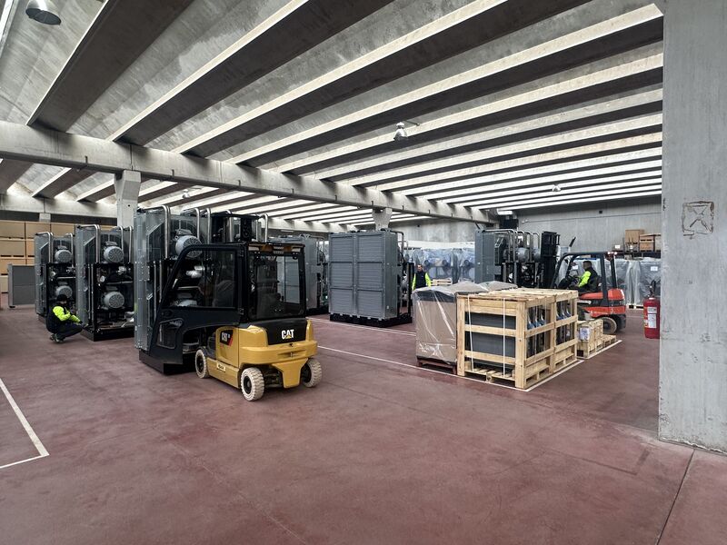 Radiator stock in warehouse